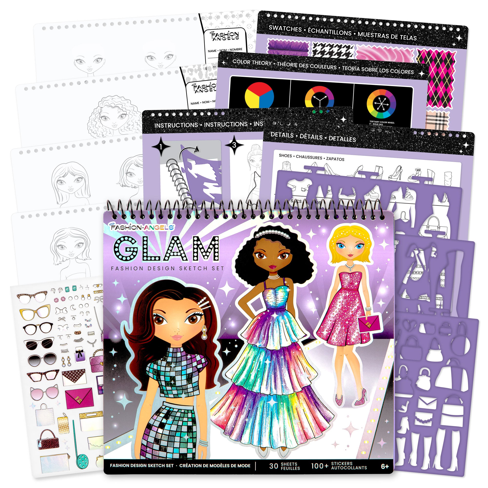 GLAM Fashion Design Sketch Portfolio – Fashion Angels